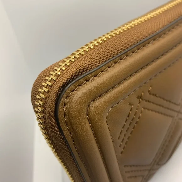 NWT Tory Burch Fleming Soft Zip Continental Wallet Moose/909 64314 - Picture 6 of 14